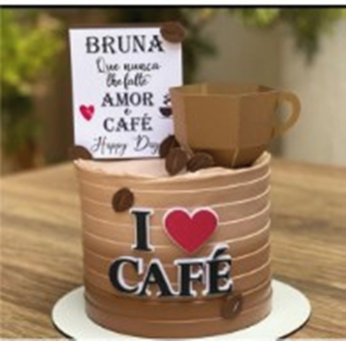 Arquivo de Corte Topo de Bolo Café