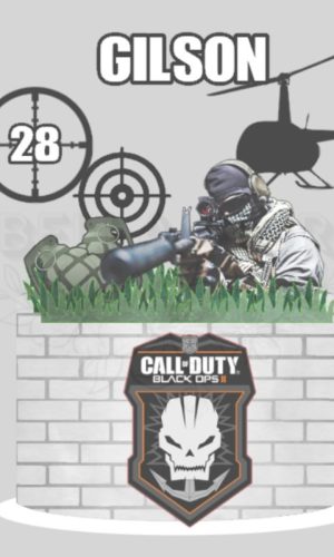 Arquivo de Corte Topo de Bolo Call Off Duty 14 - Bf