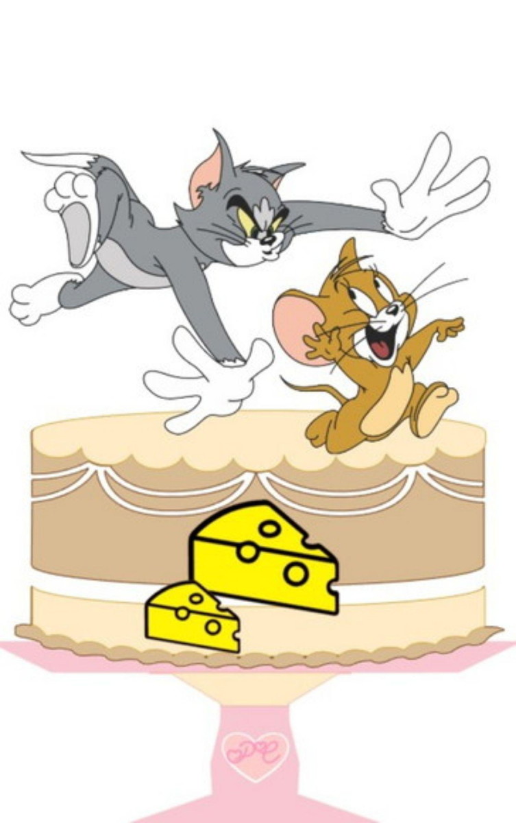 Arquivo de corte Topo de Bolo Camadas Tom Jerry STUDIO