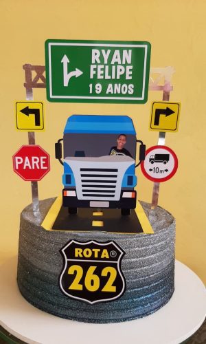 Arquivo de corte topo de bolo caminhão