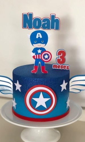 033 - Arquivo de Corte Topo de Bolo Capitão America 1
