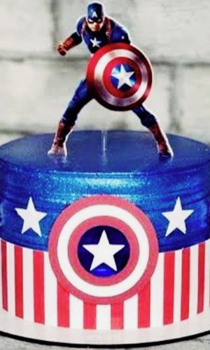 Arquivo De Corte Topo De Bolo Capitão America