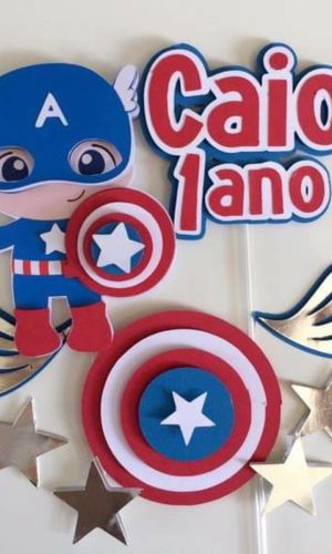 Arquivo De Corte Topo De Bolo Capitão America