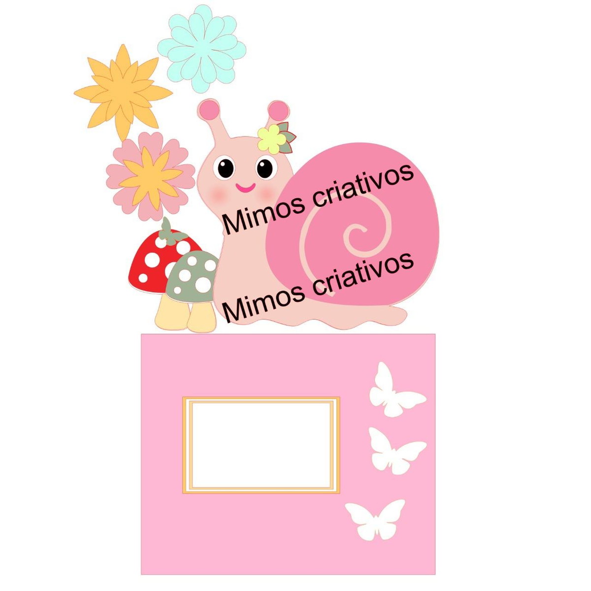 Arquivo De Corte Topo De Bolo Caracol Jardim