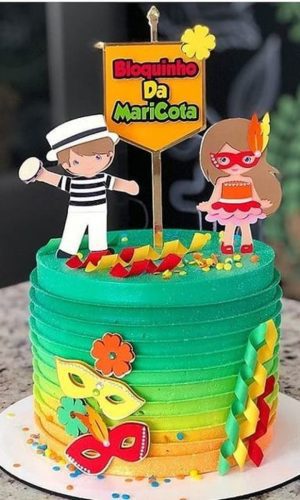 Arquivo de corte topo de bolo carnaval cute