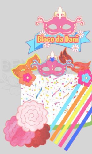 Arquivo de Corte Topo de Bolo Carnaval em Camadas - 125