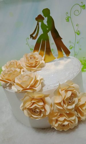 Arquivo de Corte Topo de Bolo Casamento 01 (Studio)