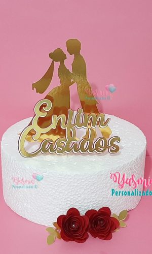 Arquivo de Corte Topo de Bolo Casamento