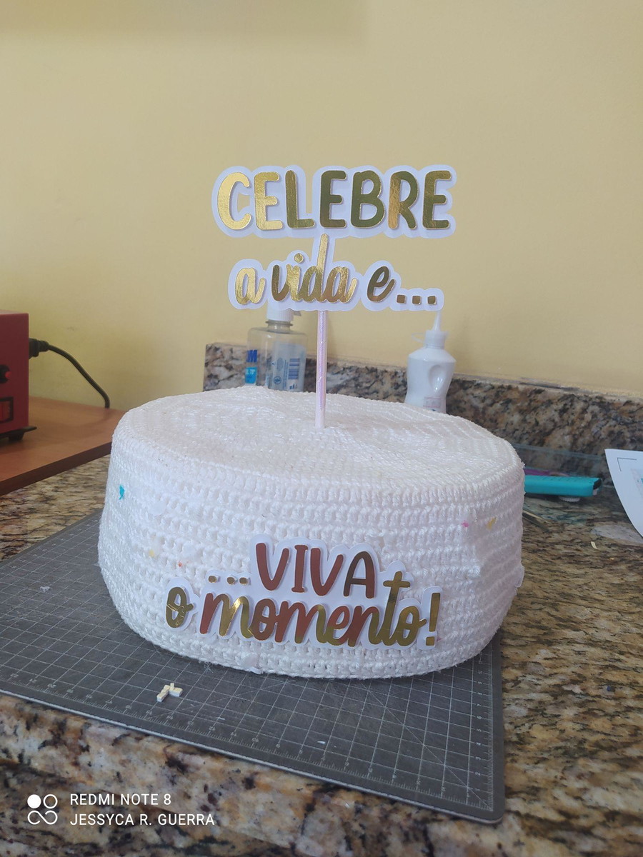Arquivo de Corte - Topo de Bolo Celebre a Vida