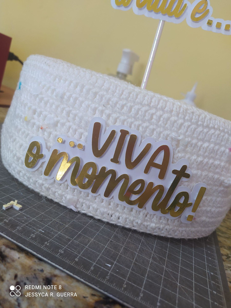 Arquivo de Corte - Topo de Bolo Celebre a Vida - Imagem 3