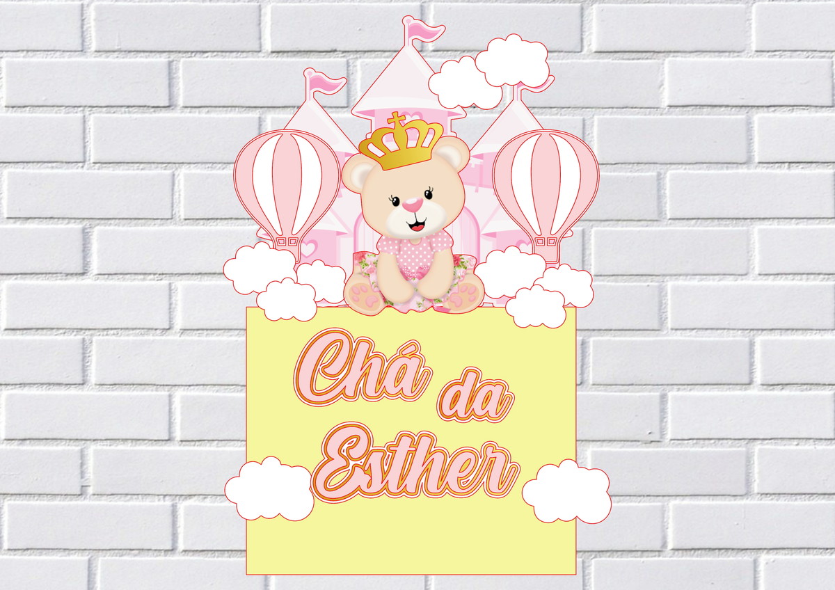 Arquivo de Corte Topo de Bolo Chá de Bebê Studio 002