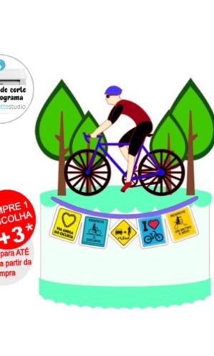 Arquivo de Corte Topo de Bolo Ciclista