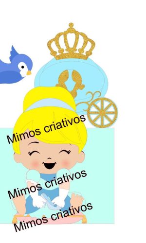 Arquivo De Corte Topo De Bolo Cinderela