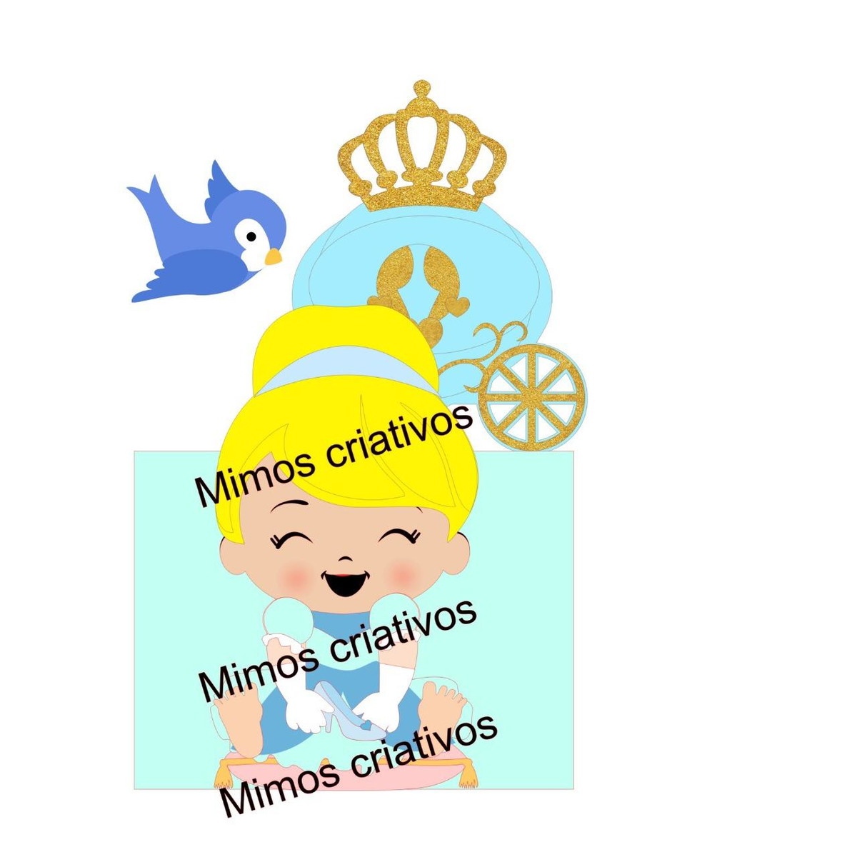 Arquivo De Corte Topo De Bolo Cinderela