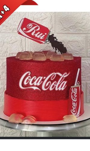 Arquivo de Corte Topo de Bolo Coca Cola