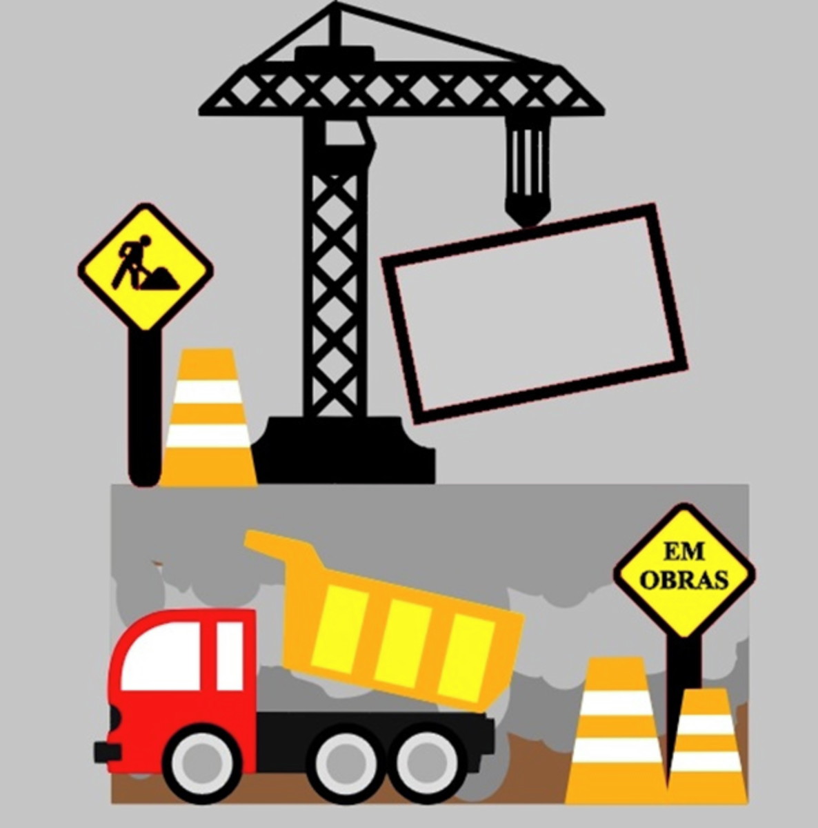 Arquivo de Corte Topo de Bolo Construção Obras