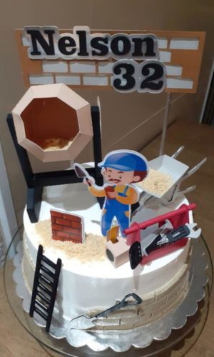 Arquivo de corte Topo de Bolo Construção STUDIO