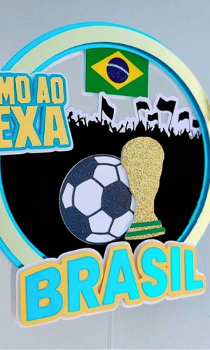 Arquivo De Corte: Topo De Bolo Copa Do Mundo Brasil 008