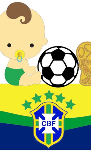Arquivo de Corte: Topo de Bolo Copa do Mundo Brasil Boy 057