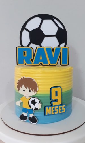 Arquivo de Corte Topo de Bolo Copa Menino Camadas