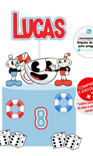 Arquivo De Corte Topo De Bolo Cuphead