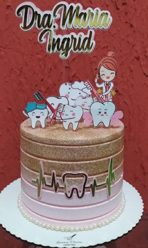 Arquivo de Corte Topo de Bolo Dentista Dentinhos