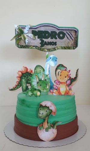 Arquivo de corte Topo de Bolo Dino Baby