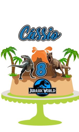 Arquivo de Corte Topo de Bolo Dinossauro 04