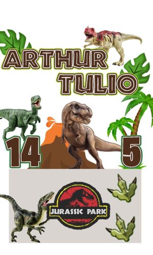 Arquivo de Corte Topo de Bolo Dinossauro 07