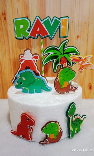 Arquivo De Corte Topo De Bolo Dinossauro 08 (studio)