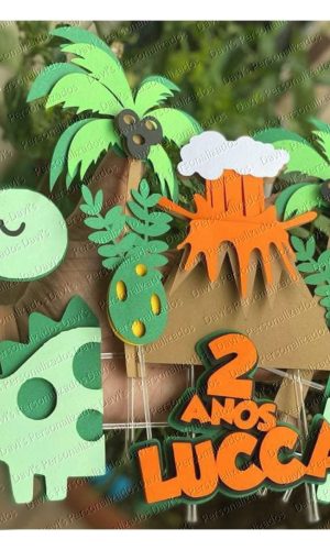 Arquivo de Corte Topo de Bolo Dinossauro #2