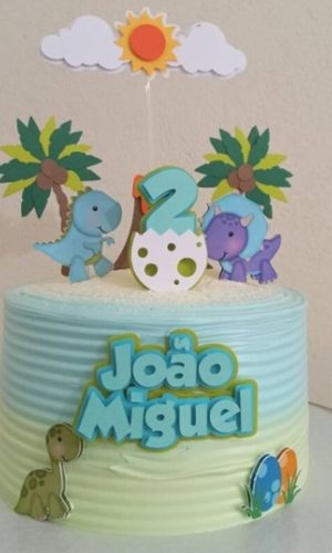 Arquivo de Corte Topo de Bolo Dinossauro 3