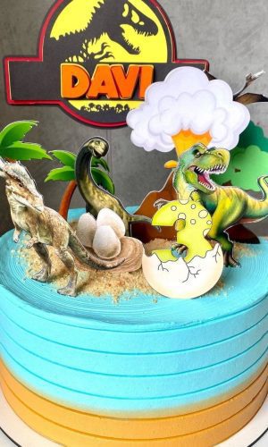 Arquivo de Corte Topo de Bolo Dinossauro 5