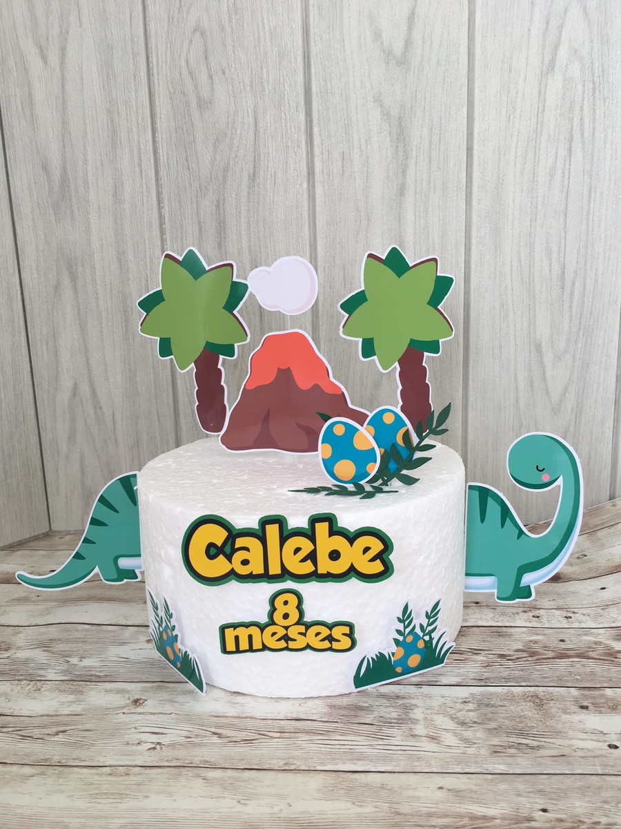 Arquivo de corte topo de bolo dinossauro baby