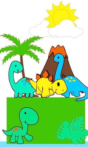 ARQUIVO DE CORTE TOPO DE BOLO Dinossauro baby