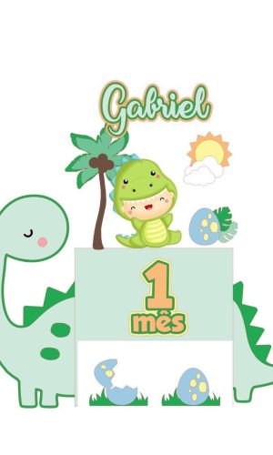 ARQUIVO DE CORTE TOPO DE BOLO Dinossauro baby
