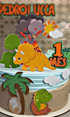 Arquivo De Corte Topo De Bolo Dinossauro Baby