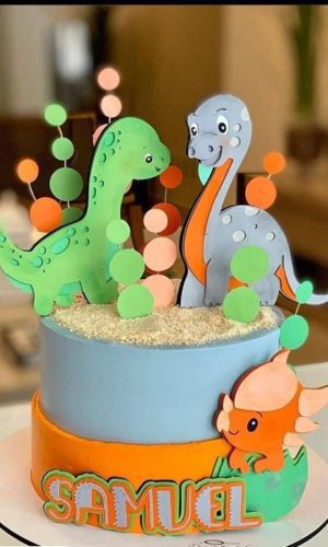 Arquivo de Corte Topo de Bolo Dinossauro