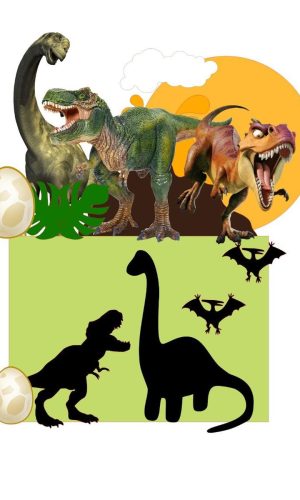 Arquivo De Corte Topo De Bolo Dinossauro