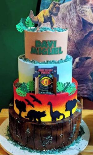 Arquivo de Corte Topo de Bolo Dinossauro Jurassic Park