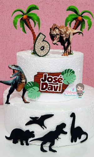 Arquivo de Corte Topo de Bolo Dinossauro