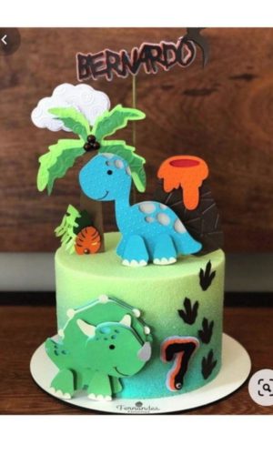 Arquivo de Corte Topo de Bolo Dinossauro Studio