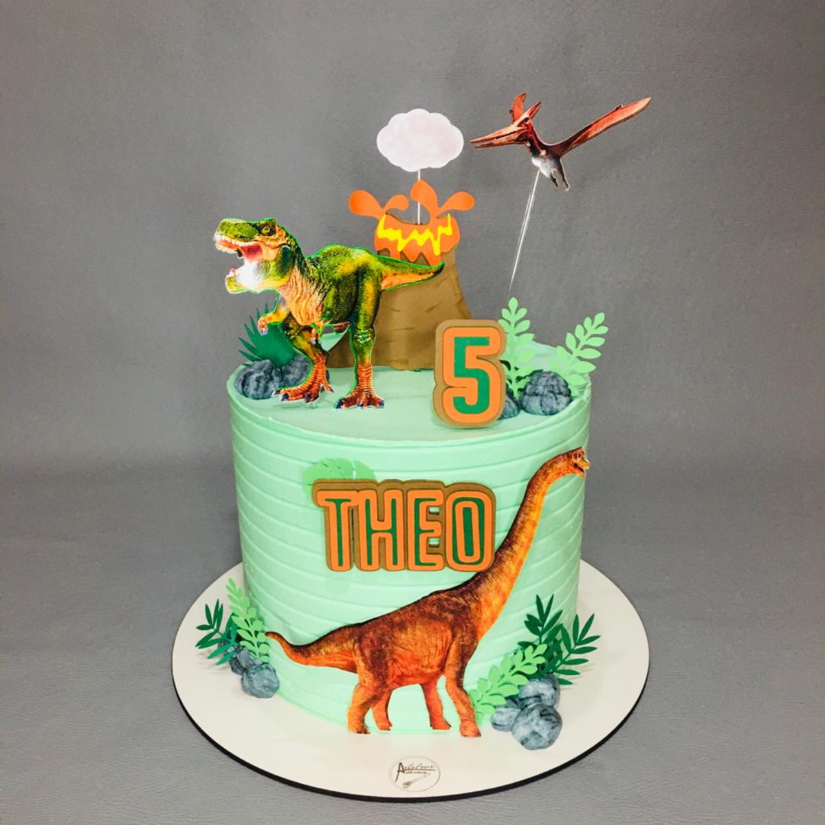 Arquivo de corte topo de bolo Dinossauro