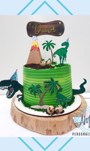 Arquivo de corte - Topo de Bolo Dinossauro