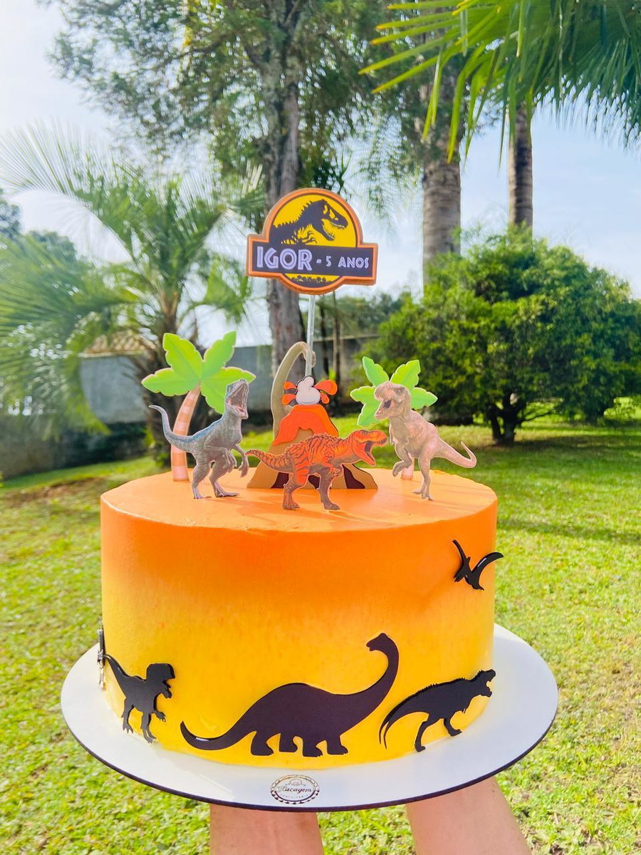 Arquivo de Corte - Topo de Bolo Dinossauros