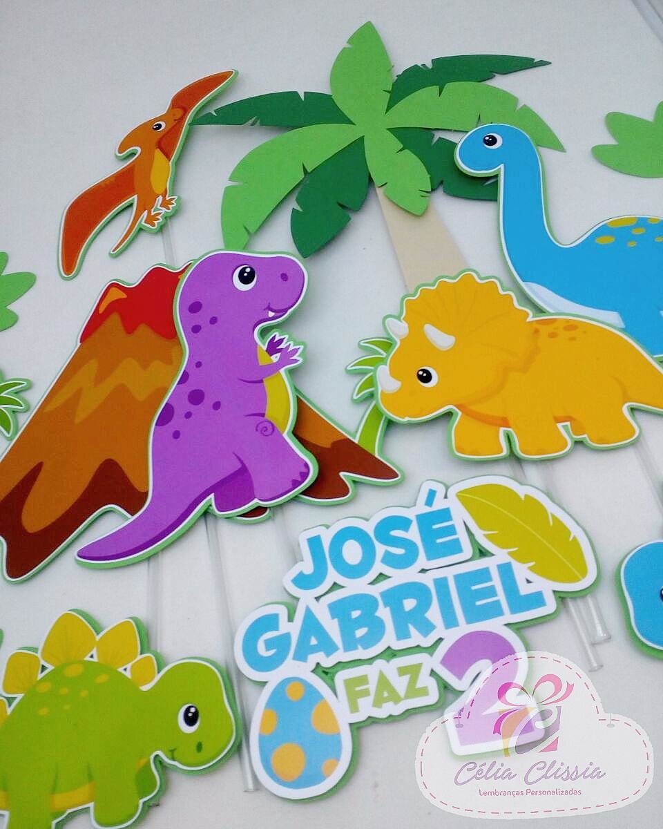 Arquivo de Corte Topo de Bolo Dinossauros Cut
