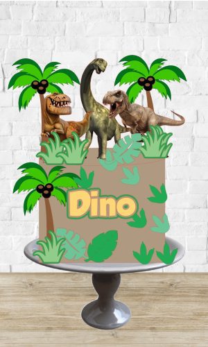Arquivo de Corte Topo de Bolo Dinossauros