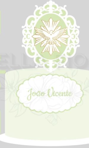 Arquivo de Corte Topo de Bolo Divino Espírito Santo 48 - Bf