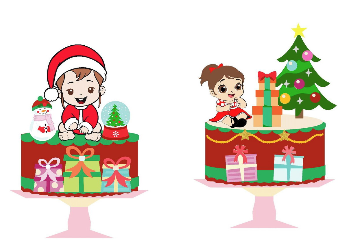 ARQUIVO DE CORTE TOPO DE BOLO EM CAMADAS MEU PRIMEIRO NATAL