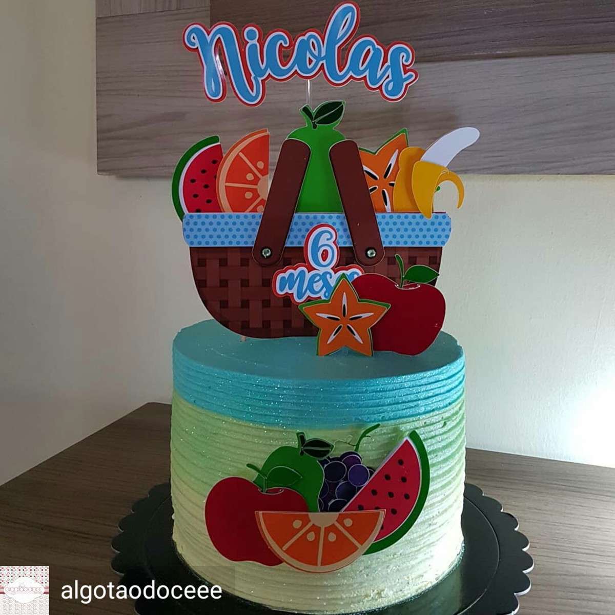 2 ARQUIVO DE CORTE TOPO DE BOLO EM CAMADAS FRUTAS - Imagem 2
